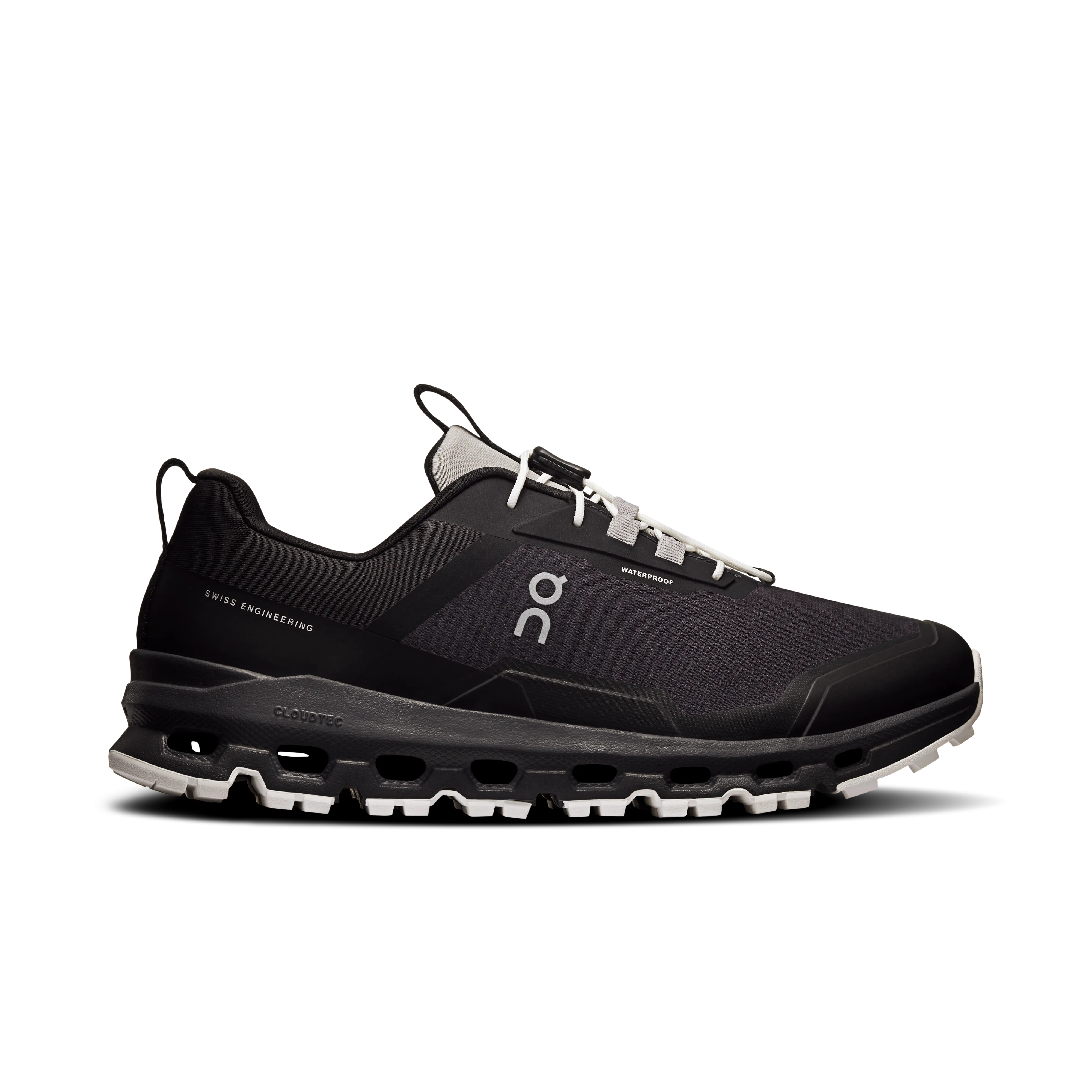 Sturdy Eyelets On Running Cloudhero Waterproof Magnet Black