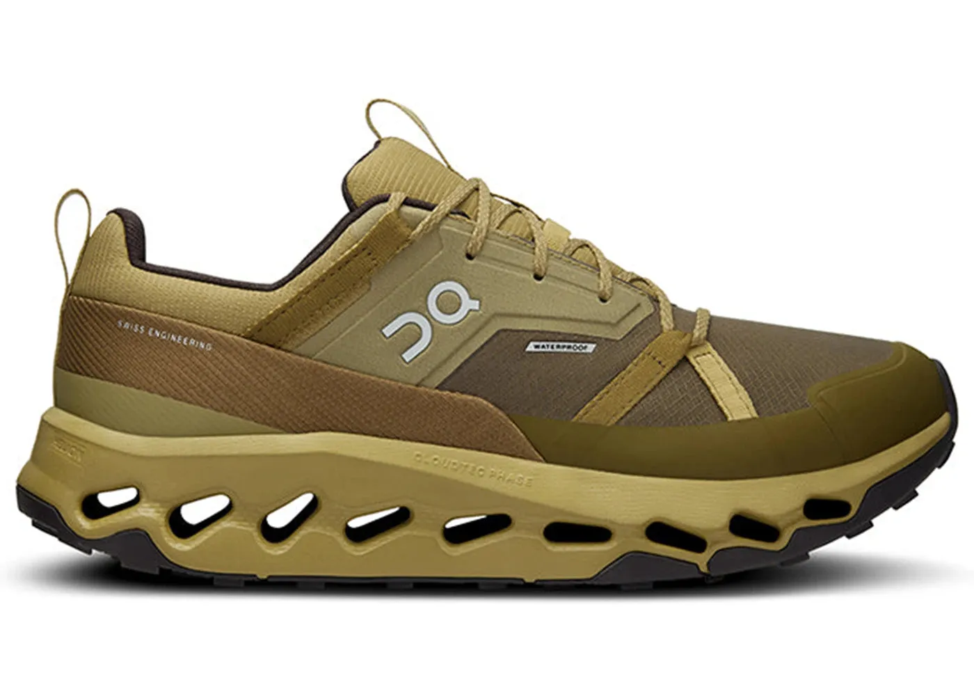 Foot - stability Anti Odour Tech On Running Cloudhorizon Waterproof Safari Olive (Women'S)