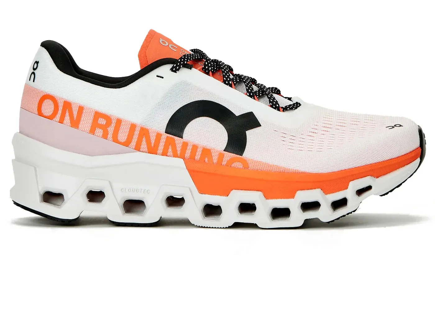 Hyperelastic Collar Leather - Upper On Running Cloudmonster 2 White Flame