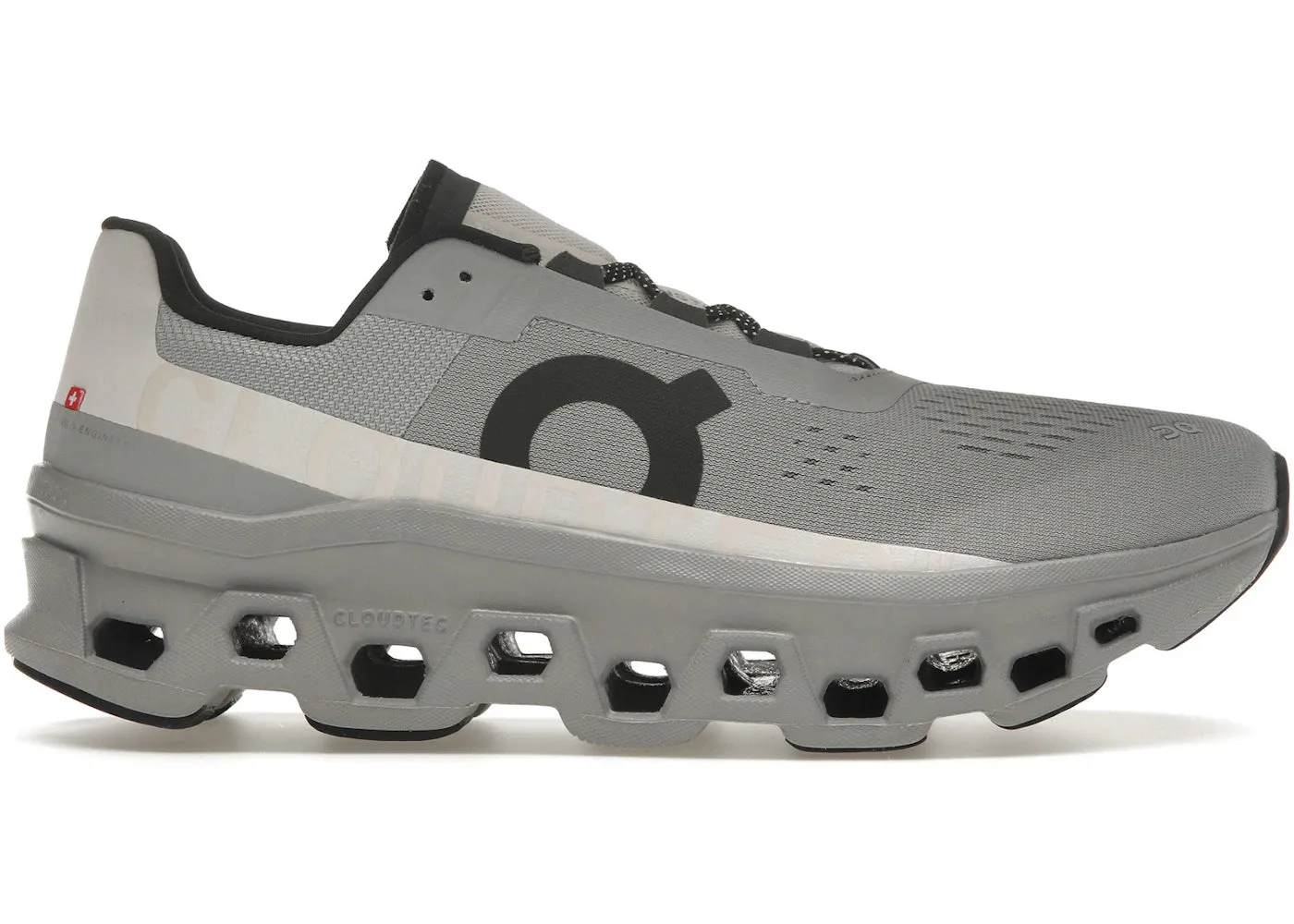 Gel Infused Midsole On Running Cloudmonster Alloy Silver