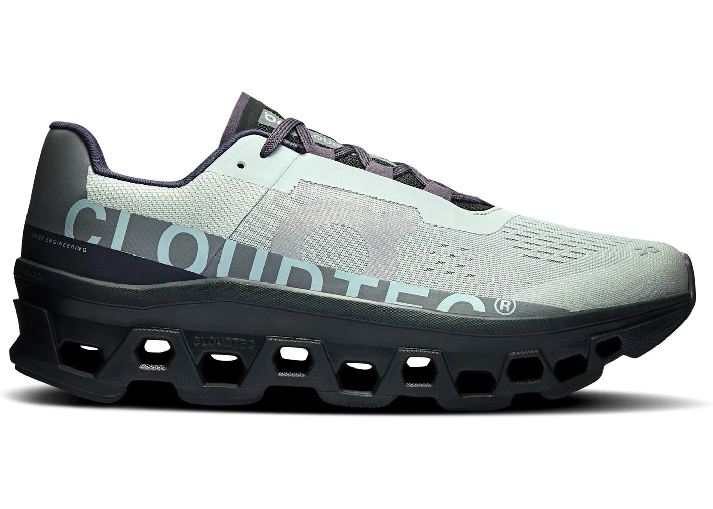 Popular wide-fit shoes On Running Cloudmonster Glacier Black