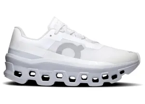 On Running Cloudmonster White Glacier running in a tide pool area shoes