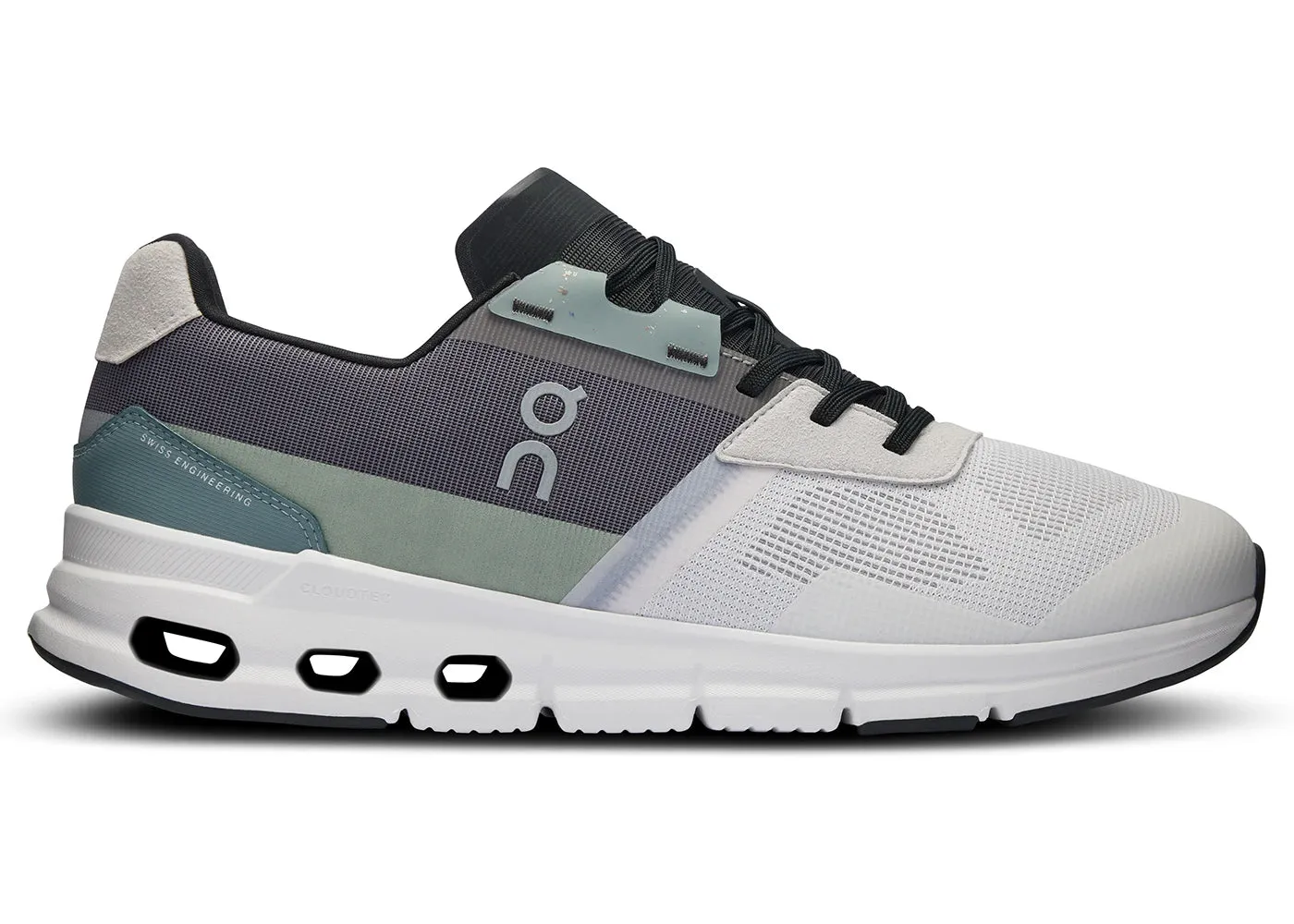 On Running Cloudrift White Asphalt flexible running footwear disabled - athlete