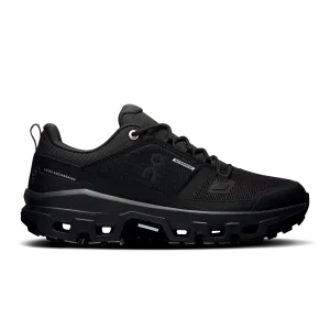 marathoners' shoes gel shoes On Running Cloudrock Low Waterproof Black (Women'S)