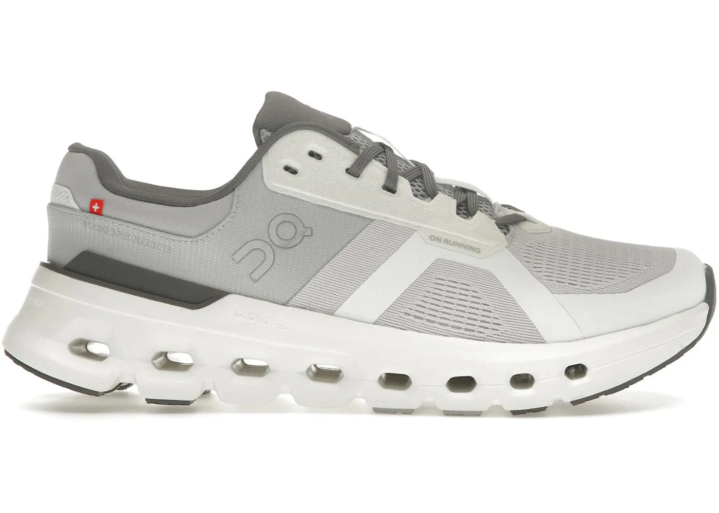 On Running Cloudrunner 2 Frost White tempo runs Narrow Toe Box