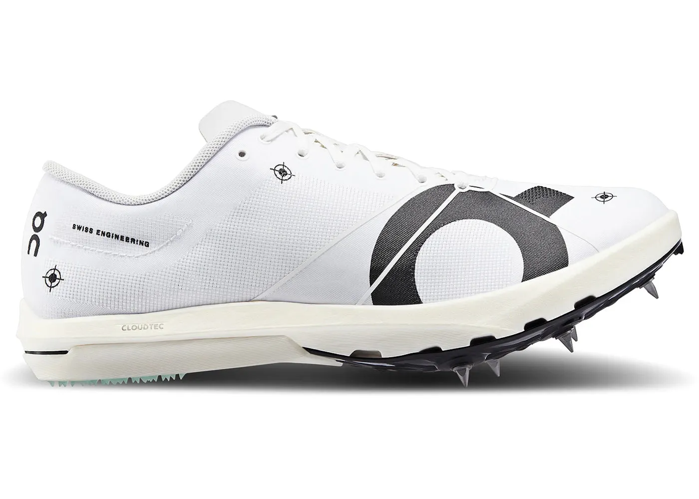 On Running Cloudspike 10000M Undyed White Mint (Women'S) Supination control