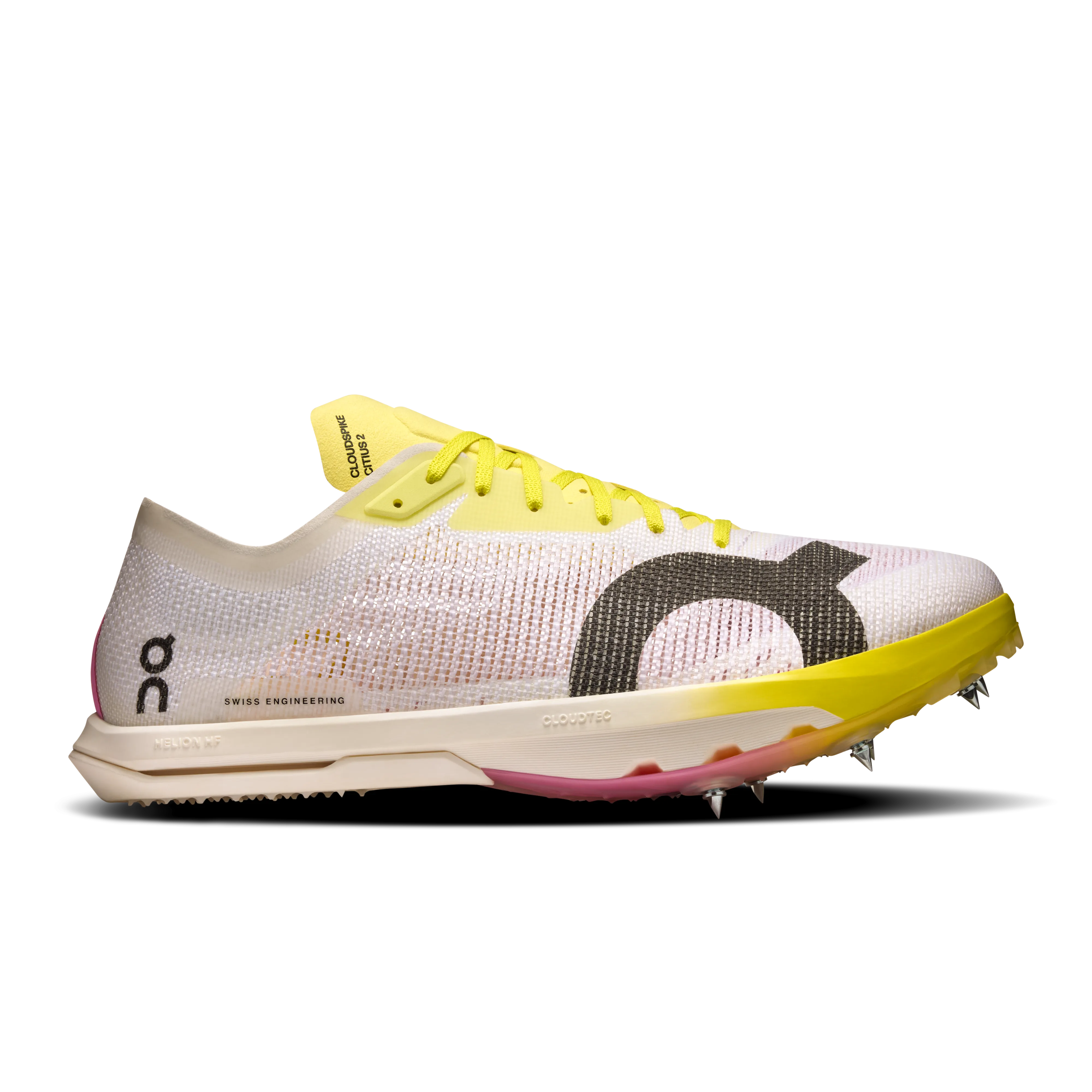 On Running Cloudspike Citius 2 White Raspberry Hydrophilic Ergonomic Insole Contour