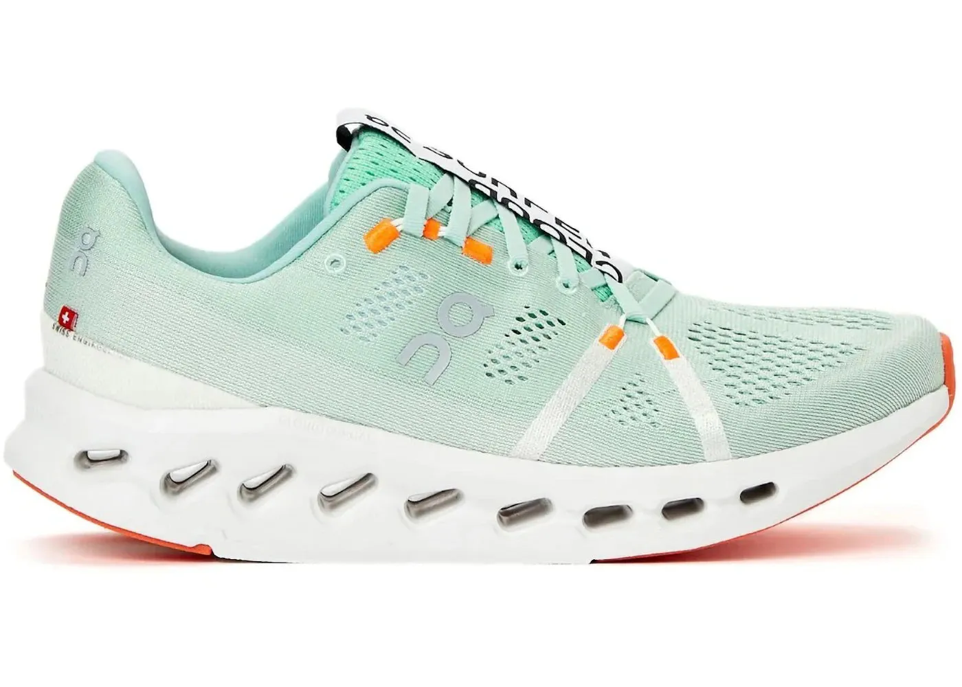 padded heel shoes On Running Cloudsurfer Creek White