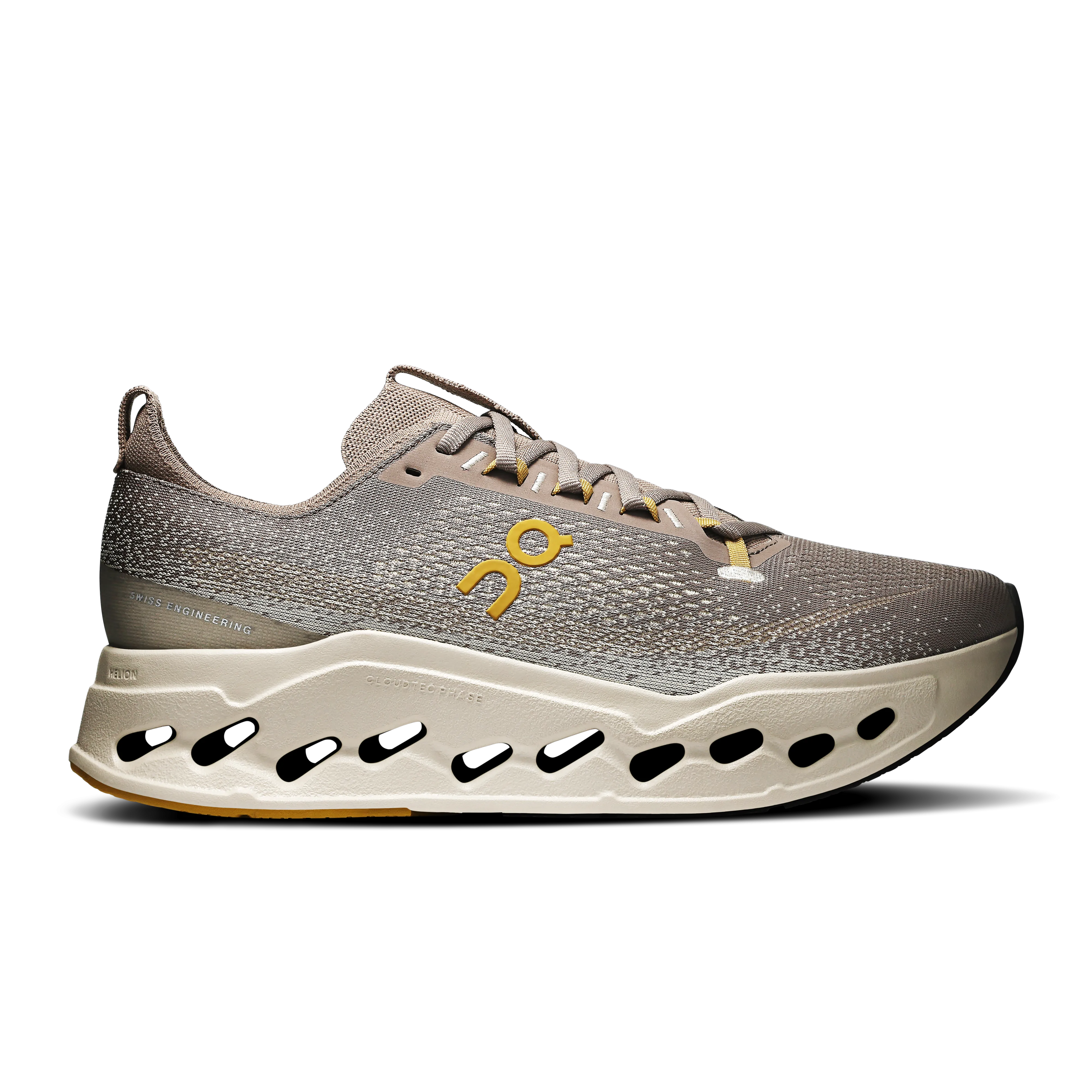 On Running Cloudsurfer Max Cinder Pelican personal - growth solid colored shoes