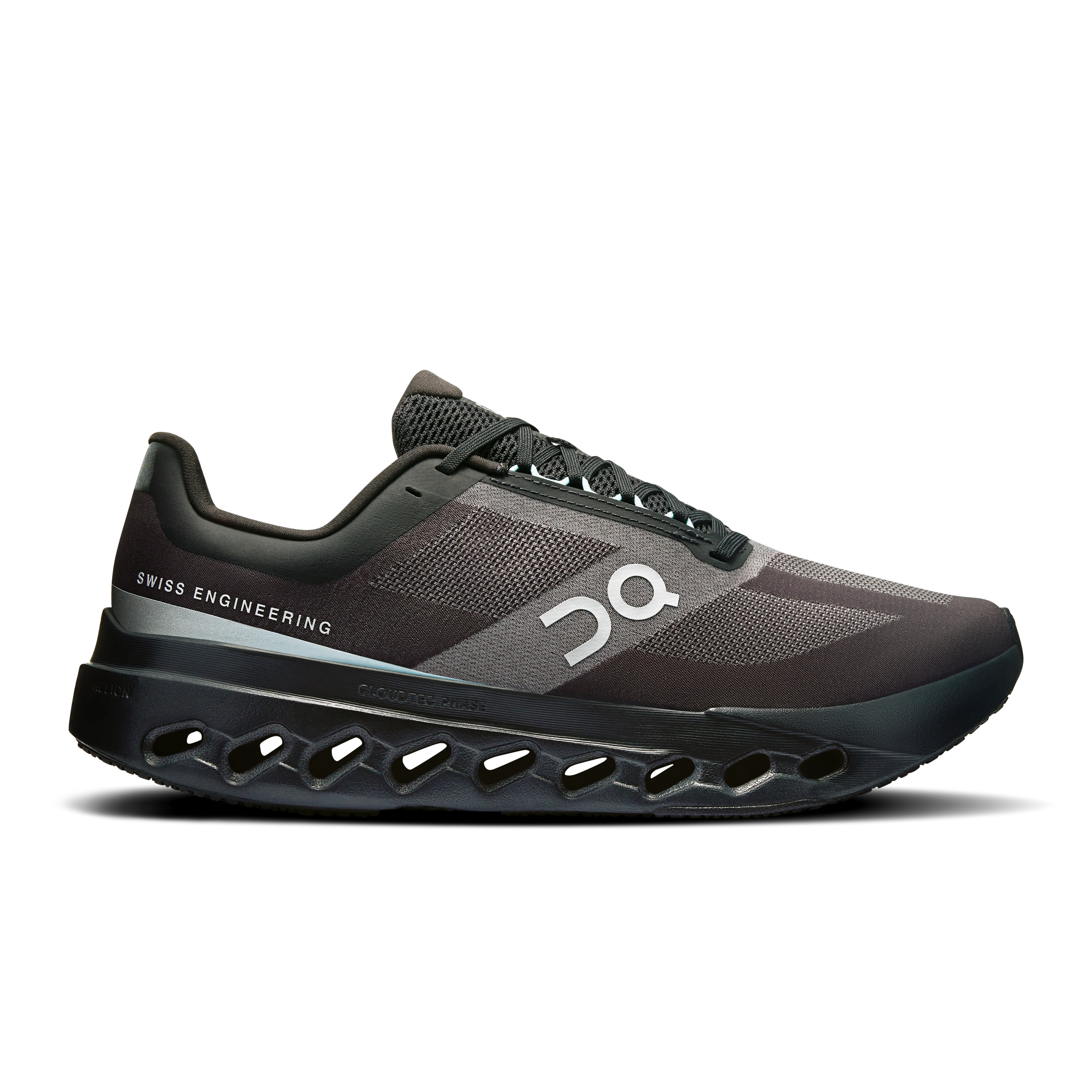 Aerodynamic Sole Design Recycled materials On Running Cloudsurfer Next Black Bay