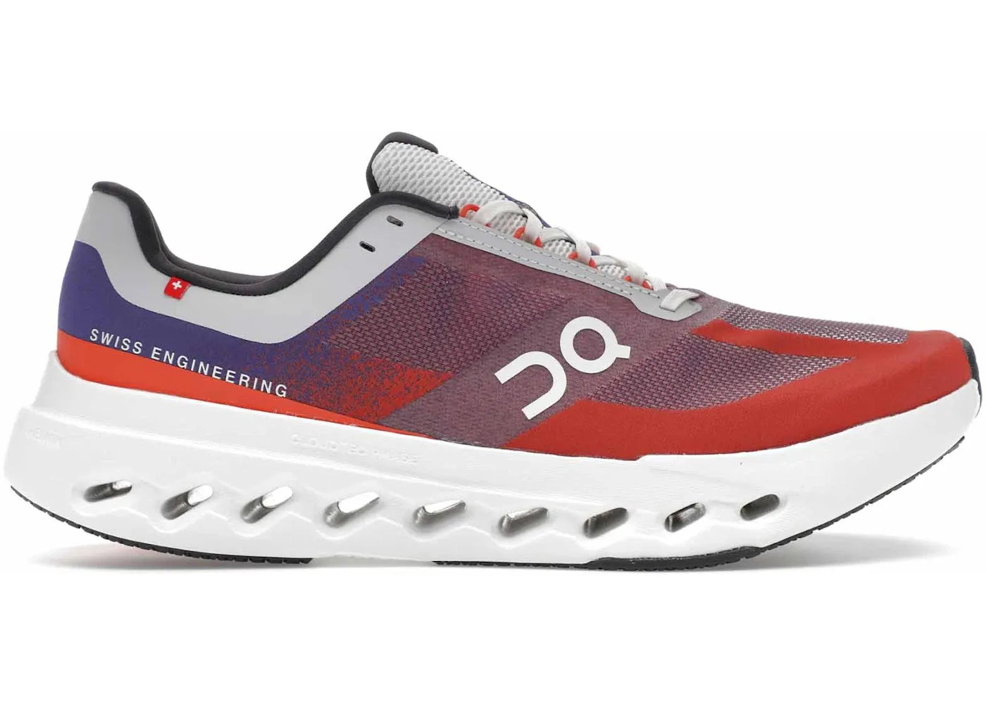 Balanced Cushioning Tech Moisture Control Liner On Running Cloudsurfer Next Indigo Flame