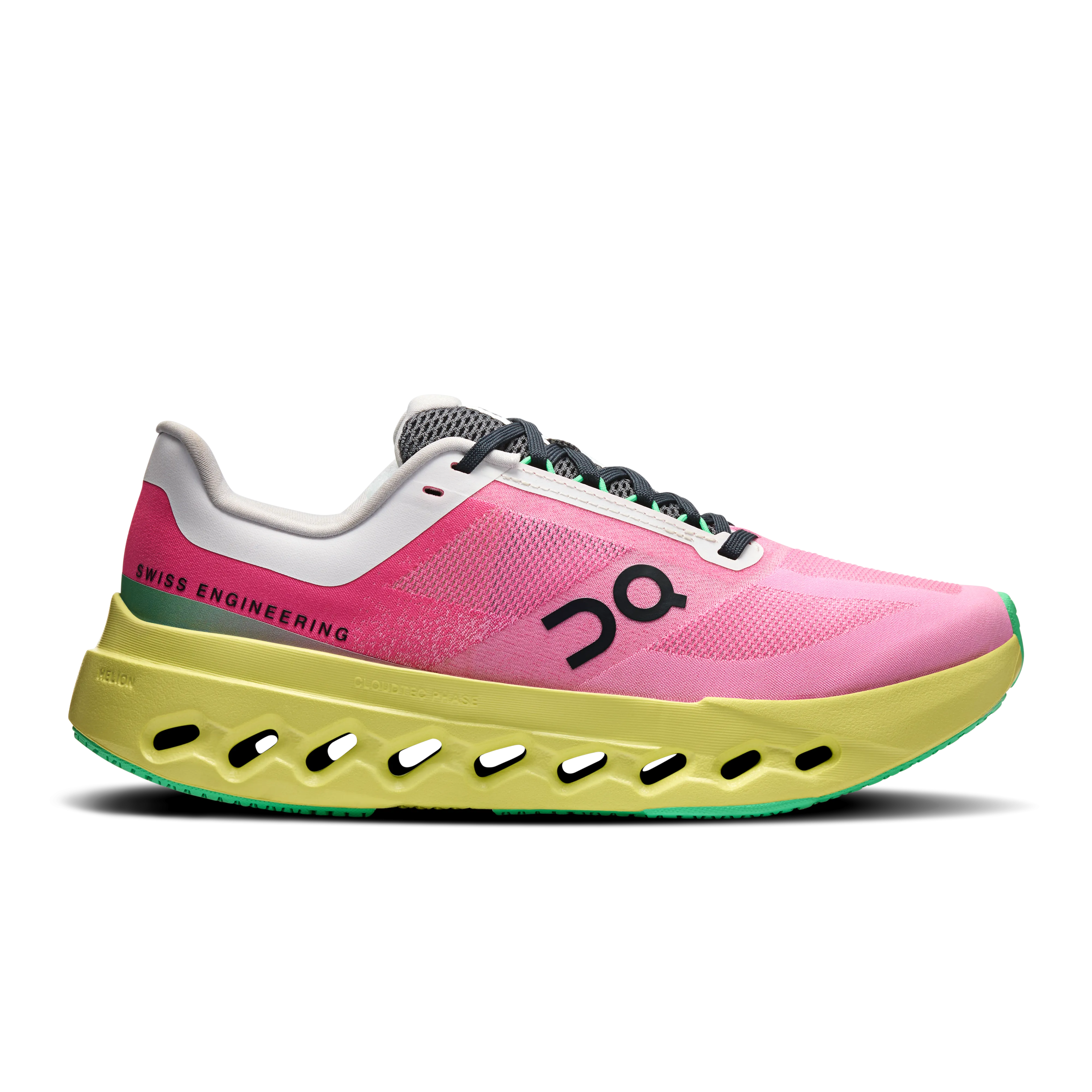 On Running Cloudsurfer Next Pink Limelight (Women'S) Micro Perforated Upper