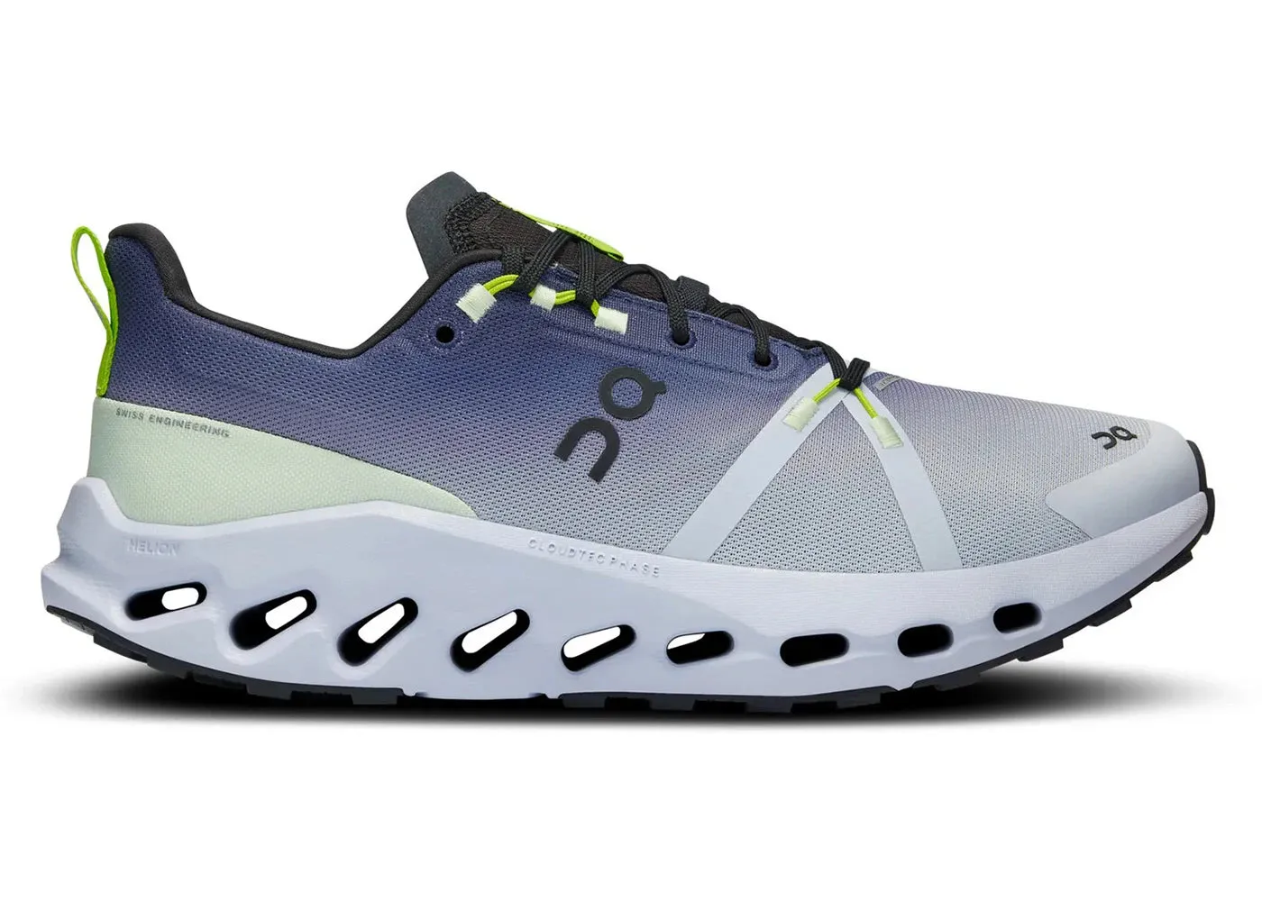 running in a hot spring area shoes On Running Cloudsurfer Trail Waterproof Black Heather