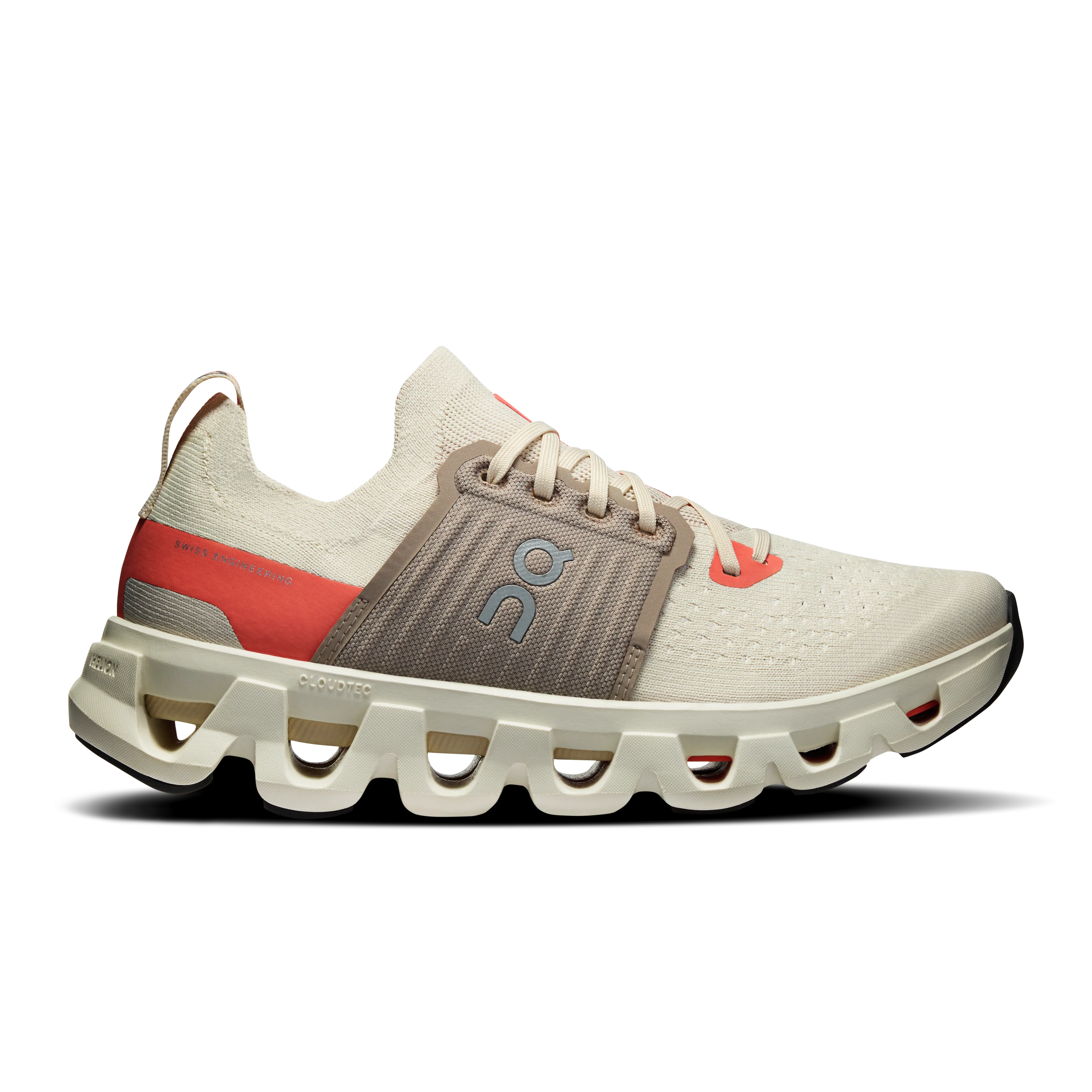 On Running Cloudswift 4 Cream SalmOn Running (Women'S) Unidirectional Flex Lines cross - training shoe versatility