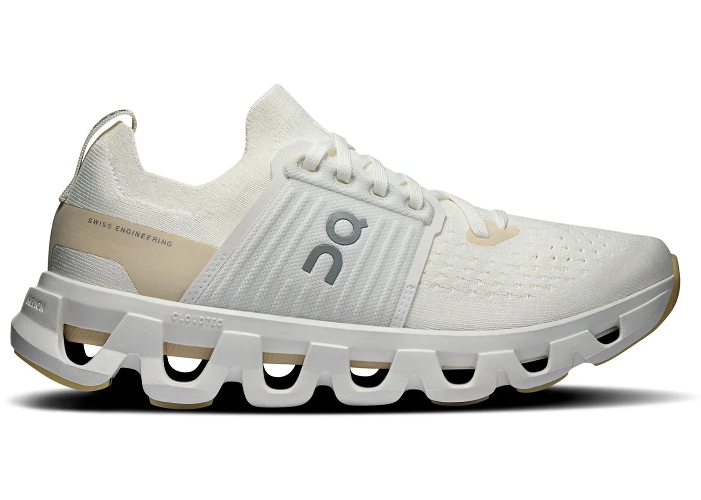 Hyperbolic Midsole Sculpting velcro - design shoes On Running Cloudswift 4 White Cream (Women'S)