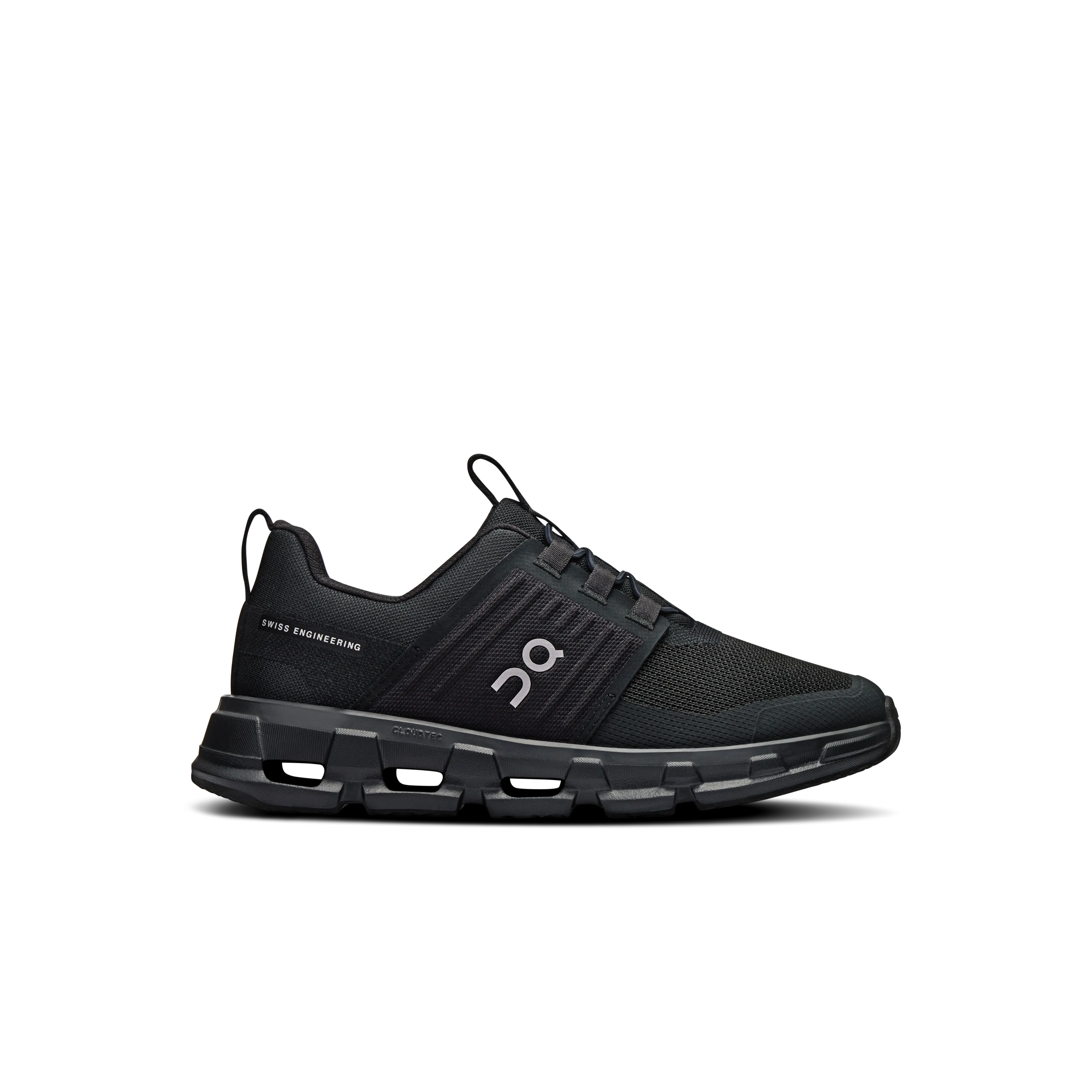 On Running Cloudswift Kids All Black 5K Run park - specific shoes