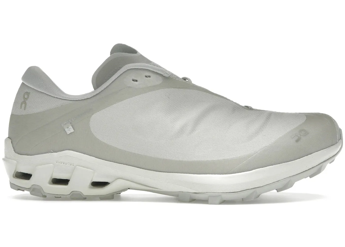 flared running wear breathable shoe characteristics On Running Cloudventure Peak Post Archive Faction Ice Moon (Women'S)