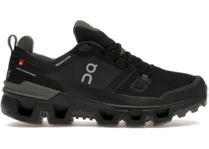 responsive - sole - technology shoes Leather - Upper On Running Cloudwander Waterproof Black Eclipse (Women'S)