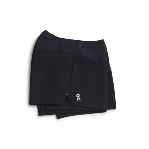 On Running Shorts Black (Women'S) elastic band shoes Water Drainage Channels