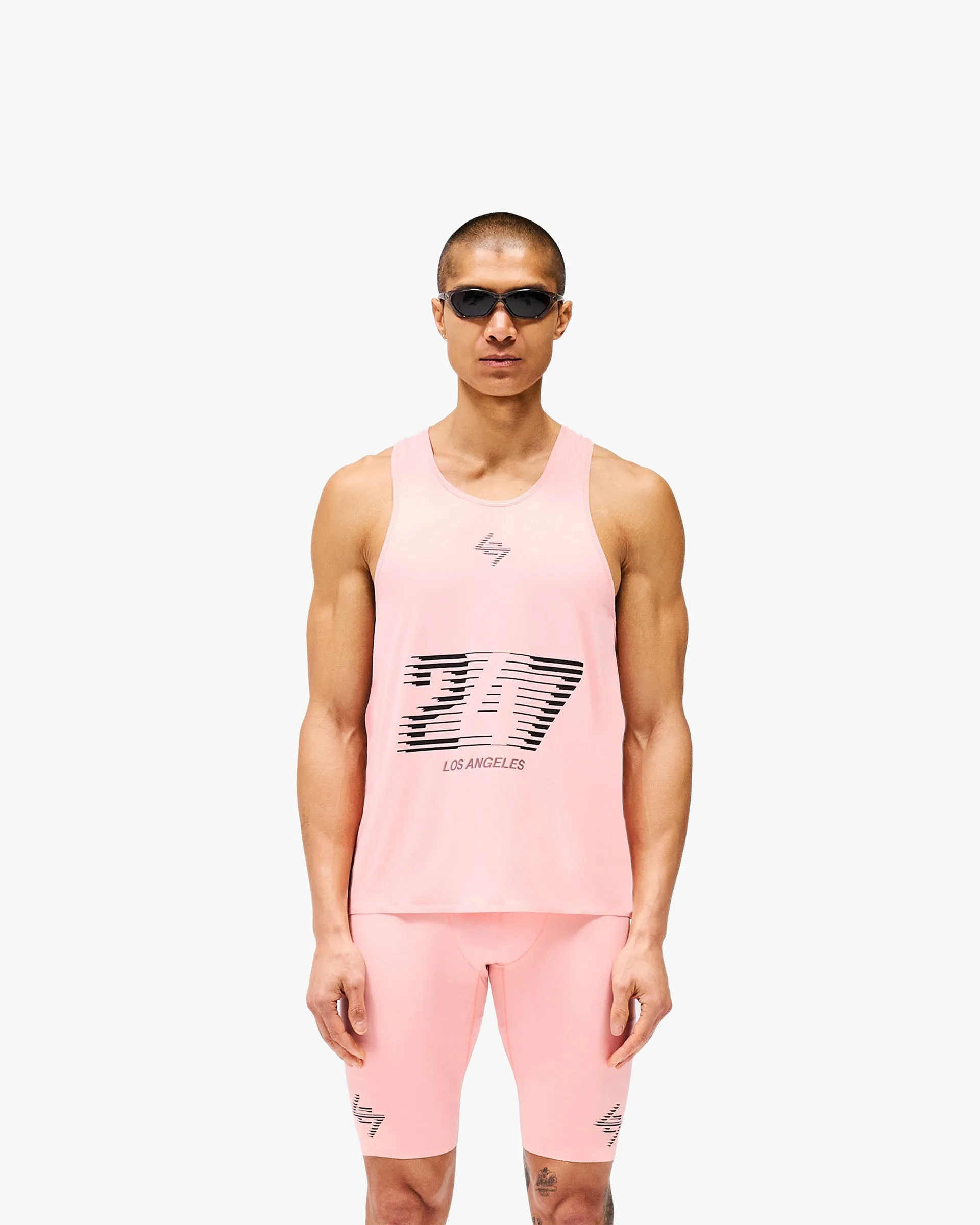 Streetwear attitude Machine washable 247 Los Angeles Singlet - Pink