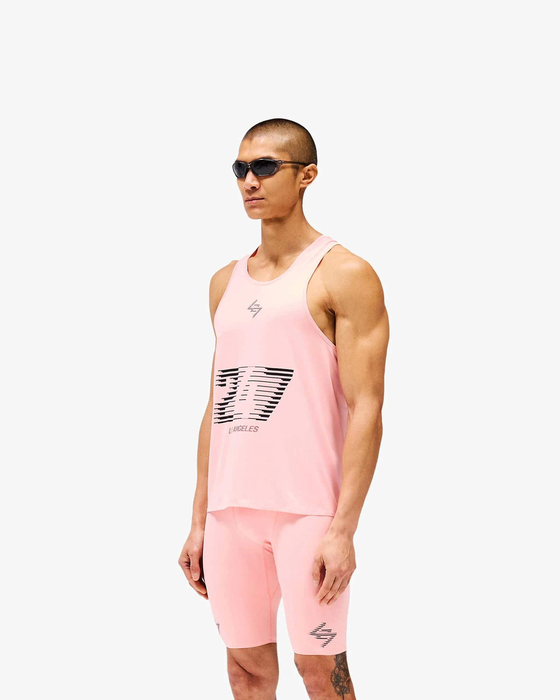 Sporty essentials Sleek Fit 247 Los Angeles Singlet - Pink