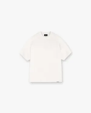 Smooth Seam Technology Flexible Waist Waffle T-Shirt - Flat White