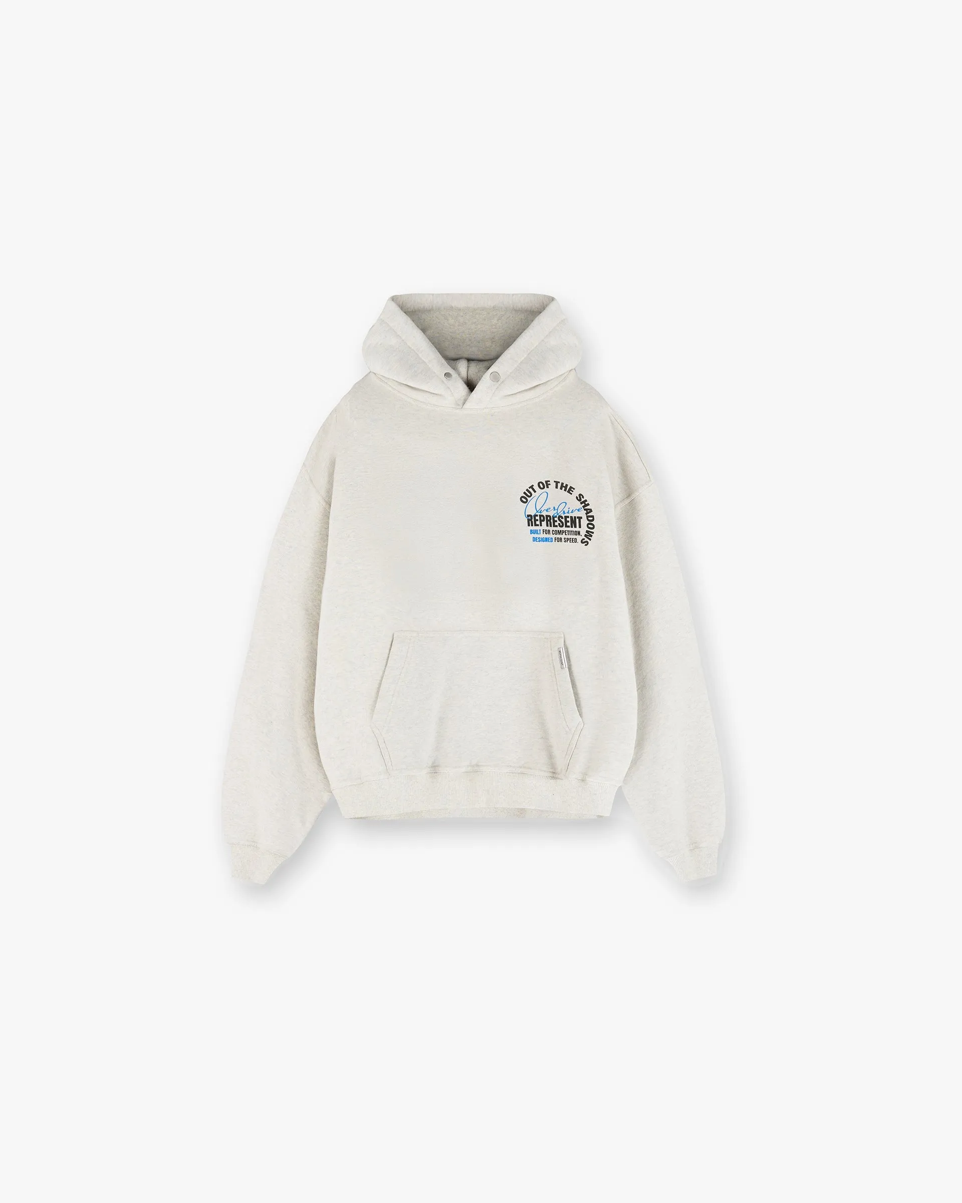 Out Of The Shadows Hoodie - Cream Marl Bow Accents