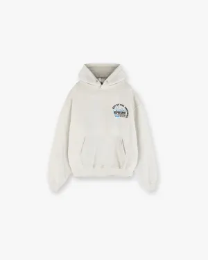 Out Of The Shadows Hoodie - Cream Marl Bow Accents