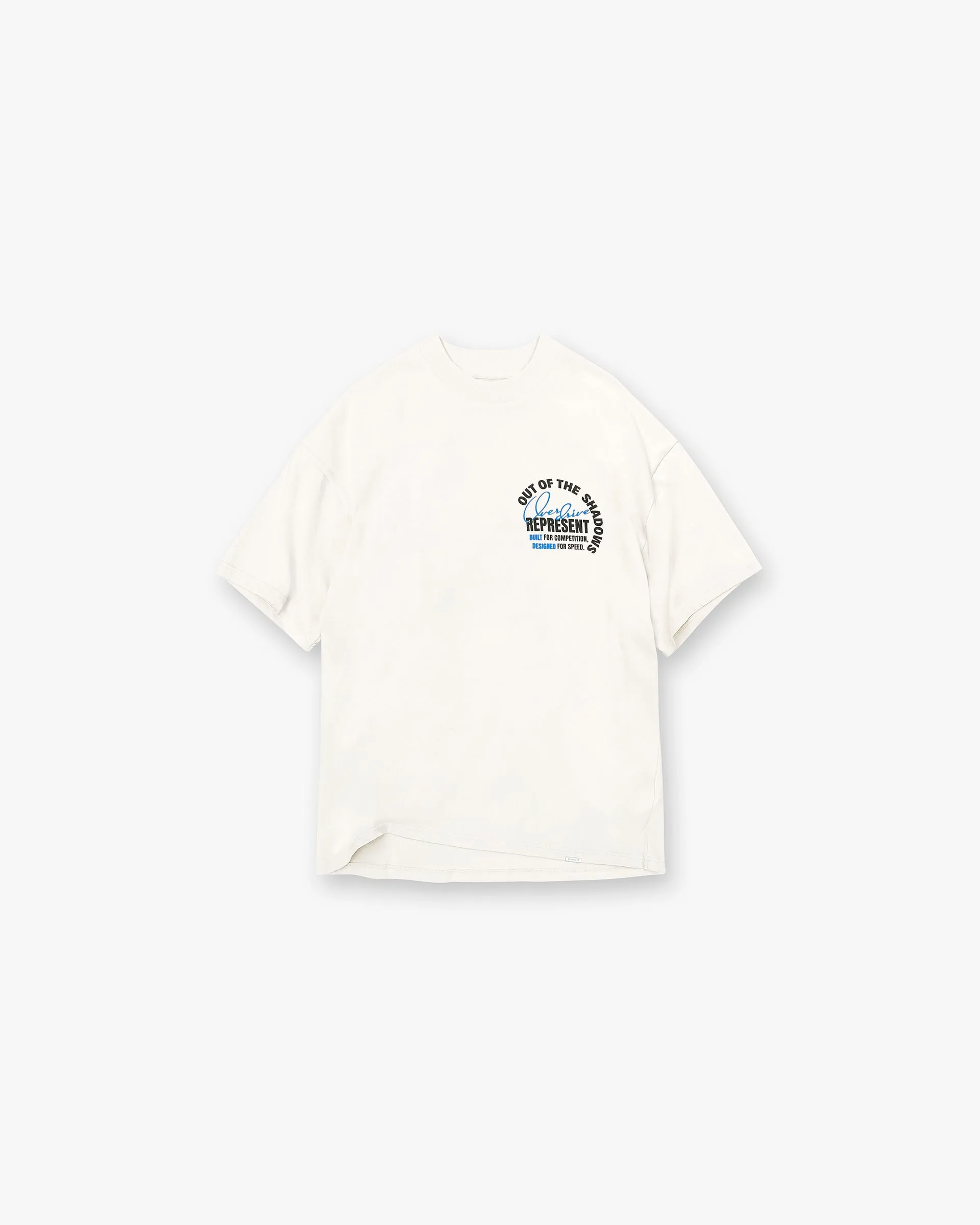 Out Of The Shadows T-Shirt - Flat White Set In Sleeve Streetwear Style