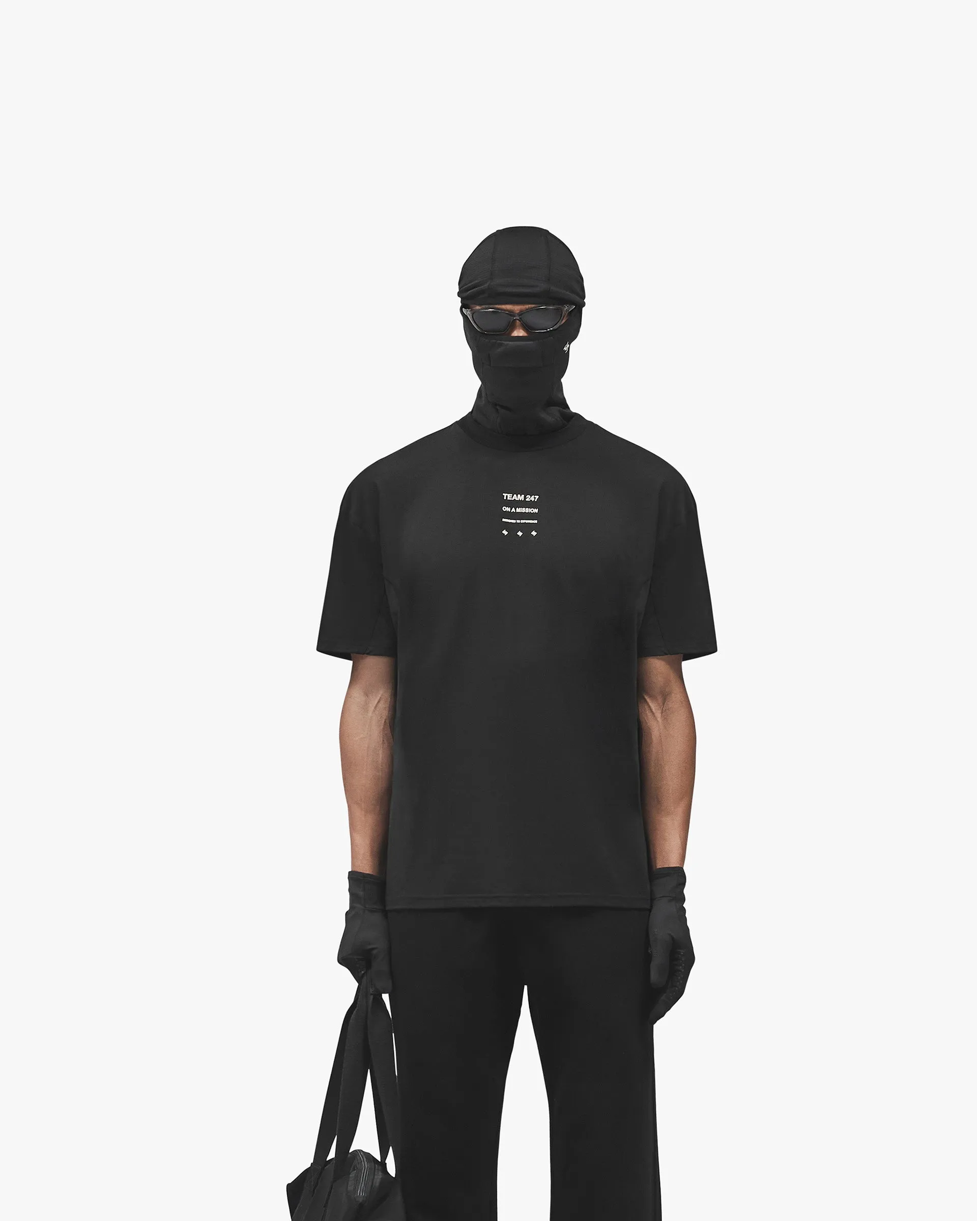 Fuzz Free Surface 247 Uprising Oversized T-Shirt - Black