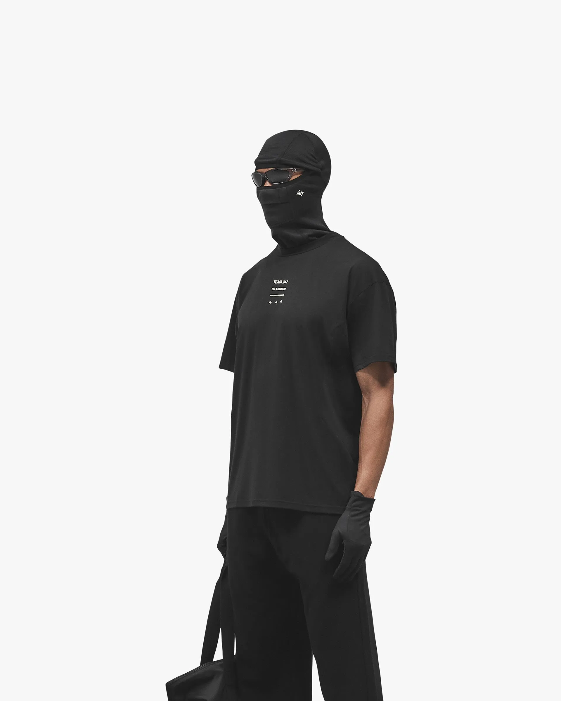 247 Uprising Oversized T-Shirt - Black Urban Style Trend Weekend Ready