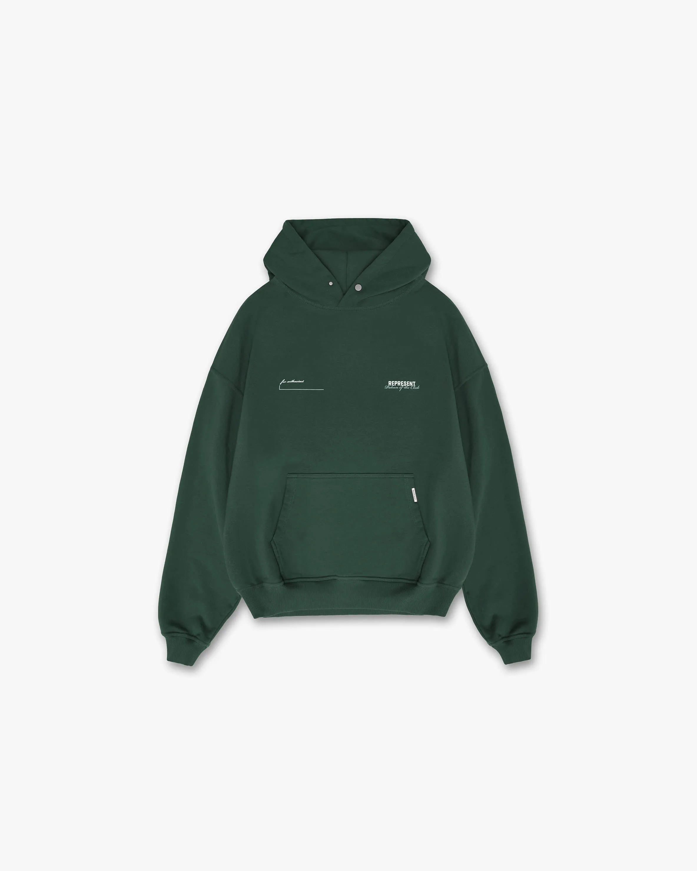 adults' Patron Of The Club Hoodie - Forest Green