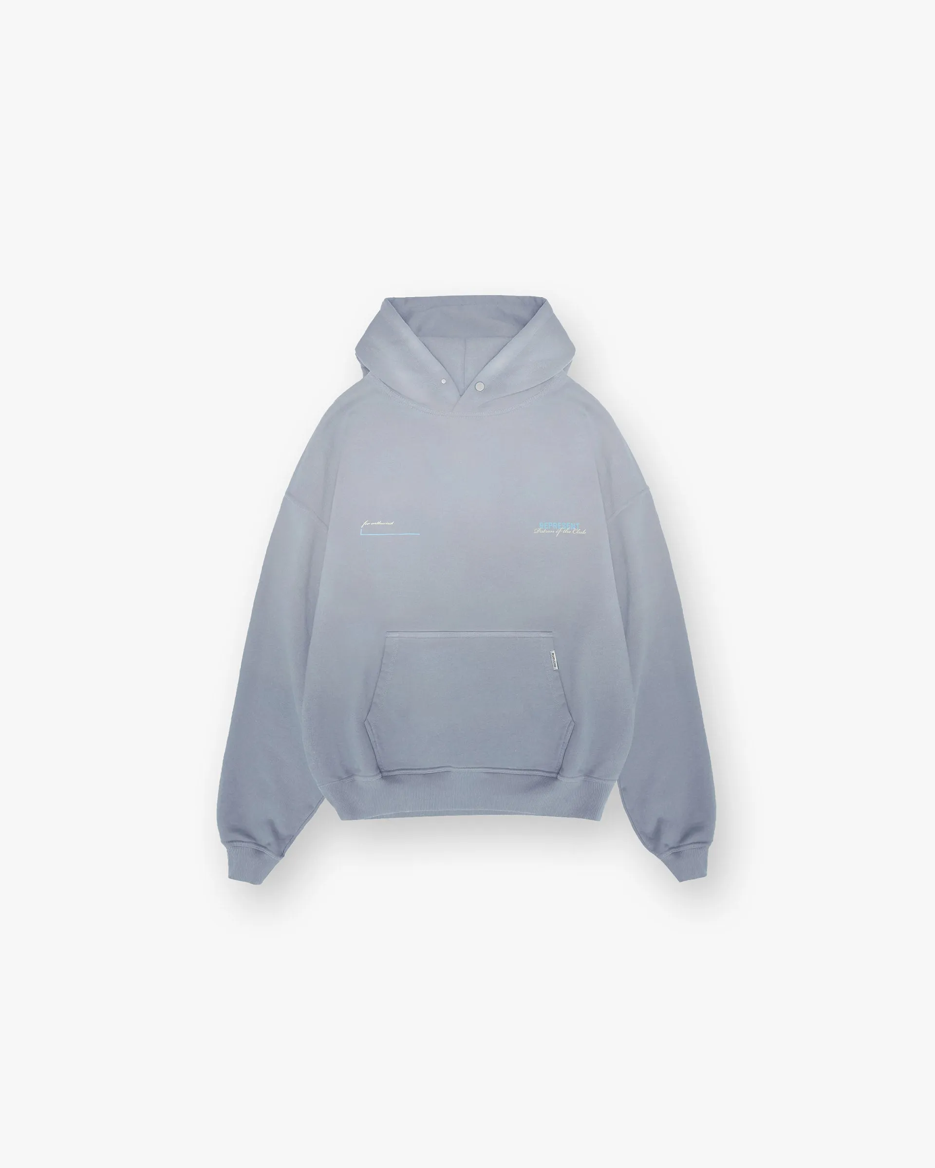 neon colors Patron Of The Club Hoodie - Washed Grey