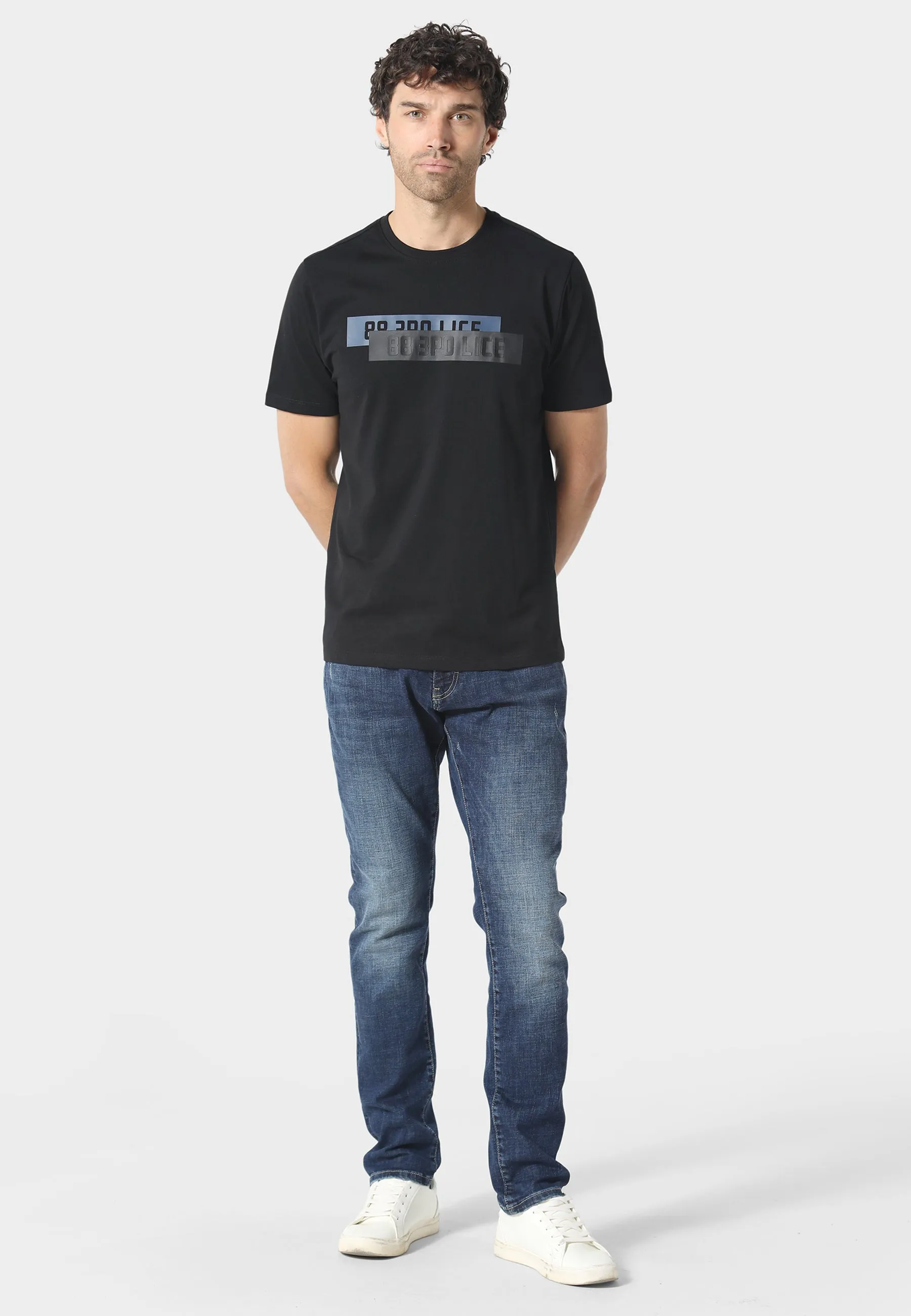 Adrian Black T-Shirt Fresh Outfit Style Anti Bacterial Treatment