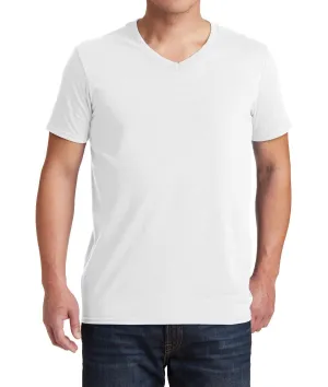 JustBlanks Men's Semi-Fitted V-Neck Short Sleeve Cotton Tee Casual layering piece