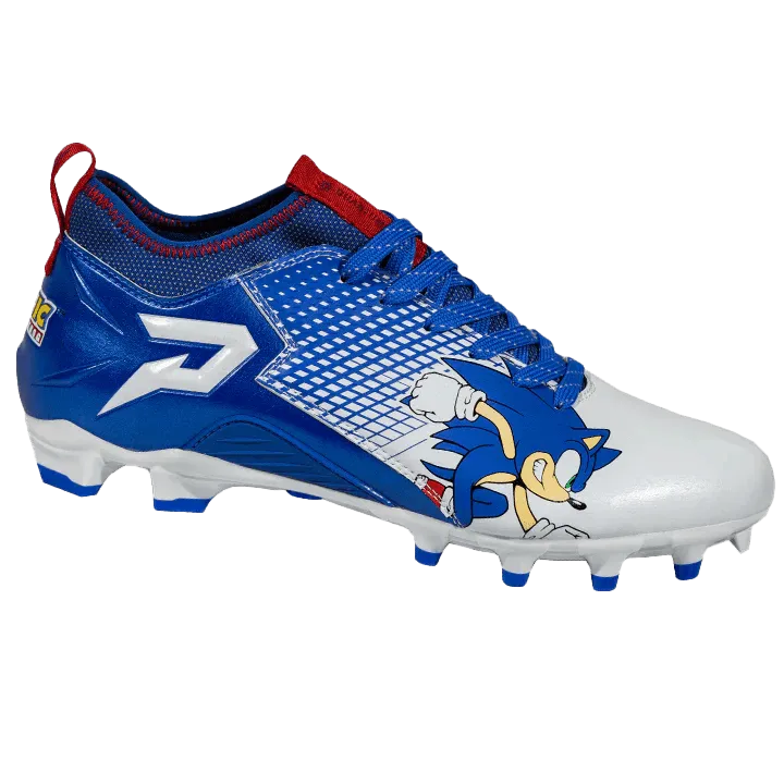Phenom Elite Men's Sonic the Hedgehog Quantum Speed Football Cleats park play Aerodynamic Textured Surface