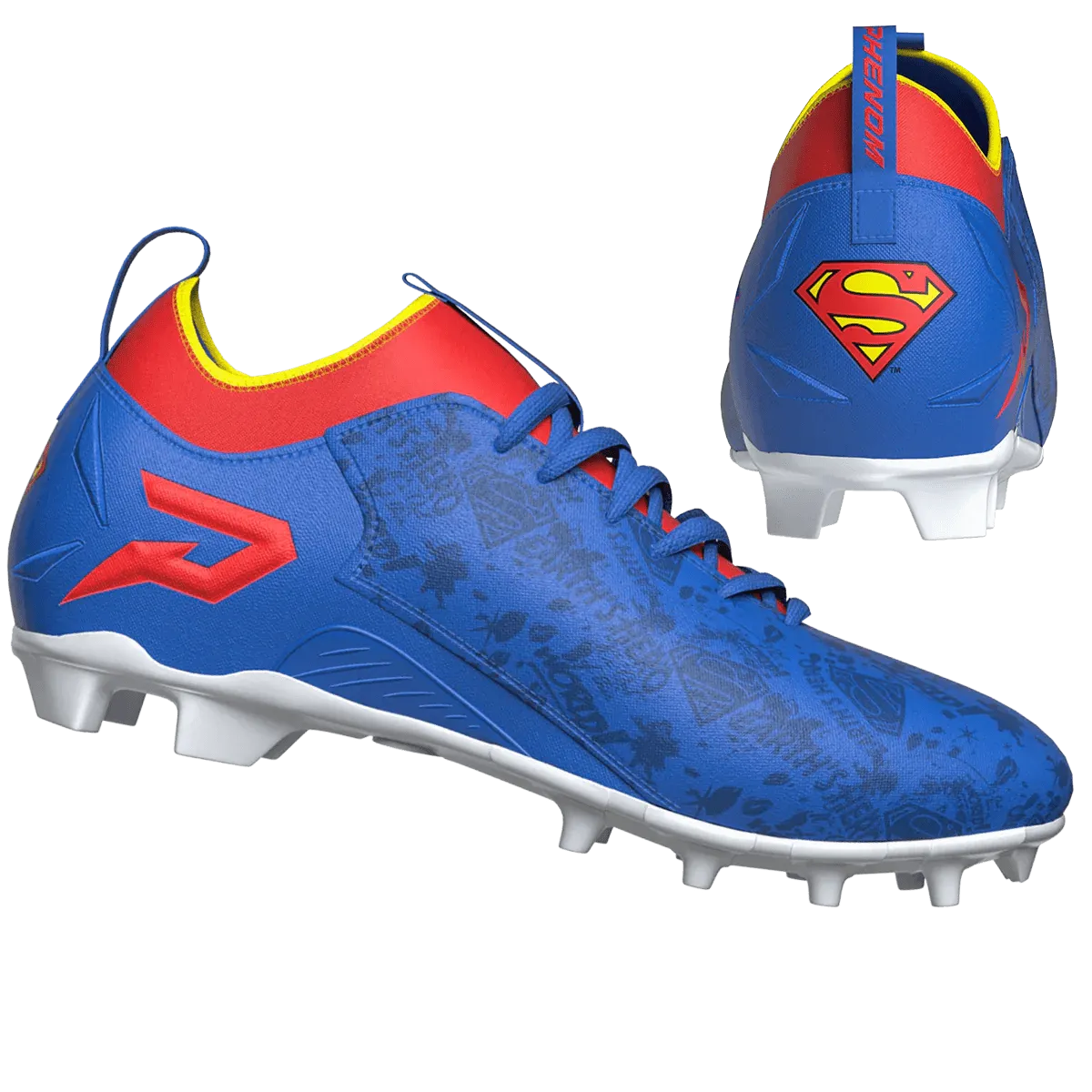 padded tongue shoes modern shoes Phenom Elite Men's Superman Quantum Speed Football Cleats