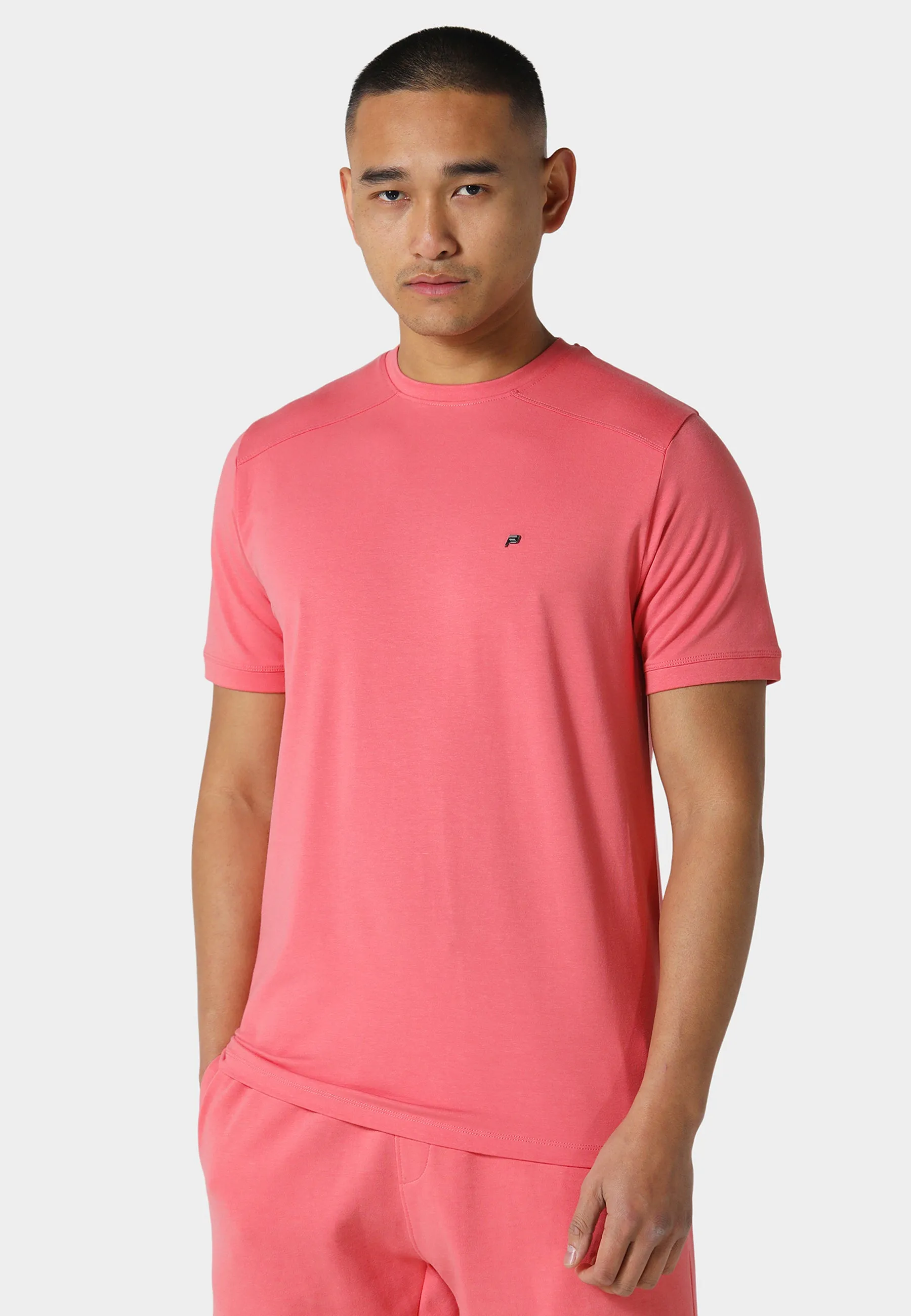 Gambit Coral T-Shirt Layering Comfort Wear Relaxed Smart