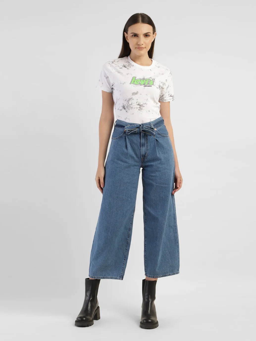 Women's Blue Baggy Fit Mid Rise Jeans Reliable Layer