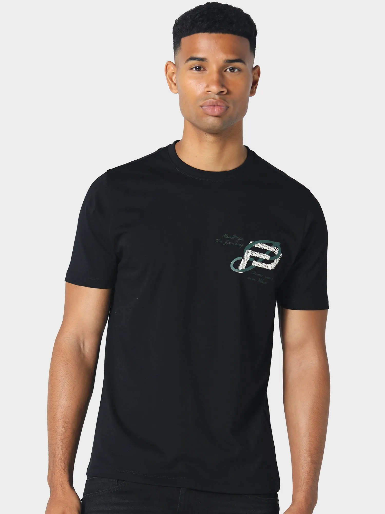 semi-formal style Gatland Black T-Shirt