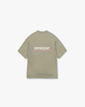 Quick Fit Performance Patron Of The Club T-Shirt - Khaki Pink