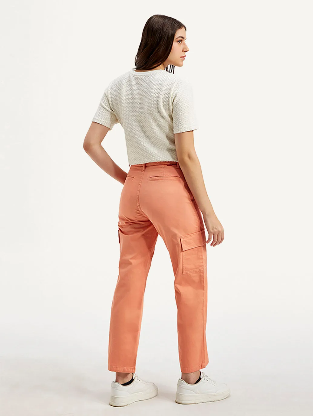 Shopping Day Outdoor Enthusiast Affordable Autumn Days Breathable Women's 94 Orange Baggy Fit Mid Rise Jeans