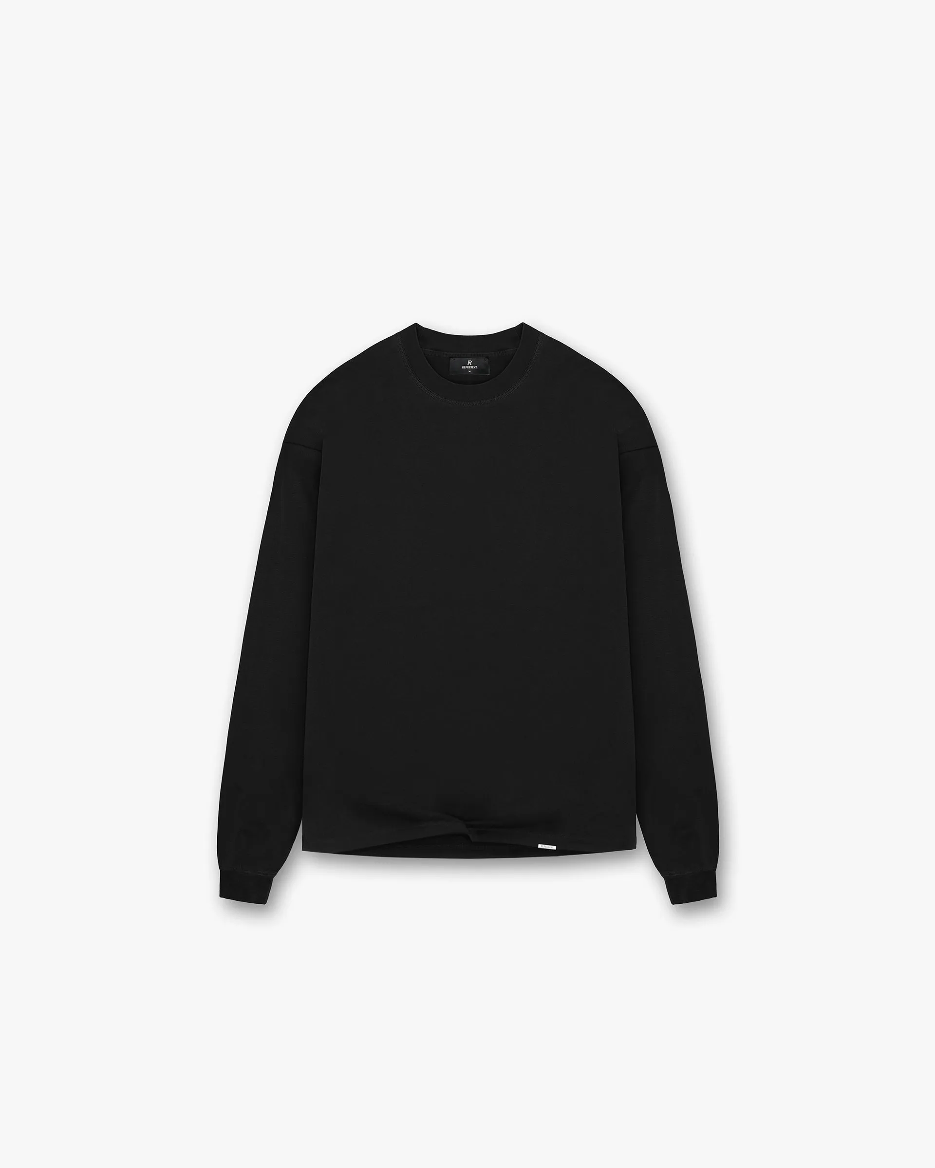 Initial Long Sleeve T-Shirt - Black Simple yet stylish