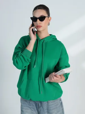 goes with sweatpants Women's Green Oversized Hoodie