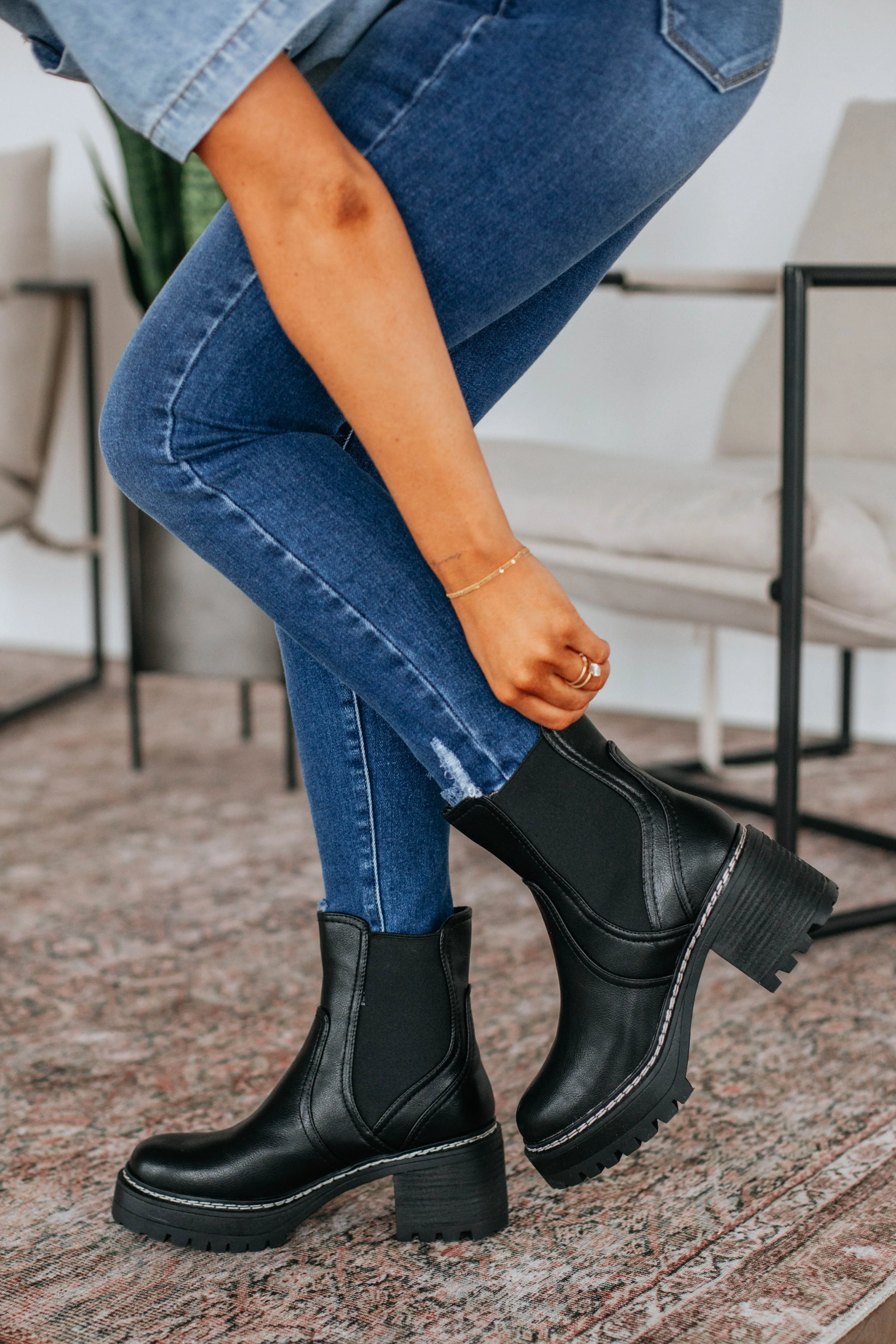 Prioritizing Me Boots - Black City Edge Smooth Inner Seams