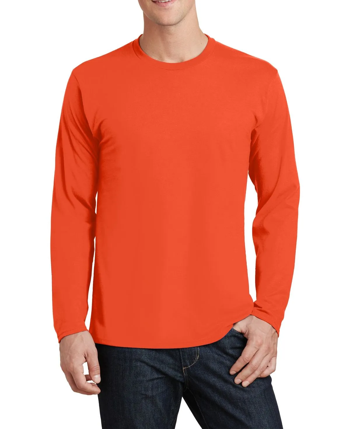 Fresh Style Trend JustBlanks Men's Long Sleeve Fan Favorite T-Shirt