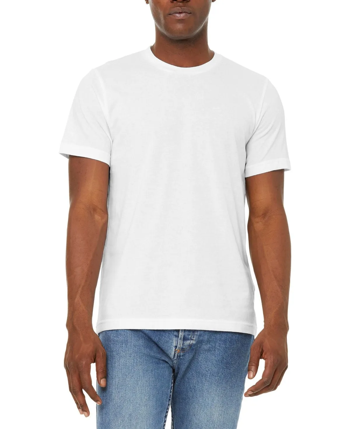 All-day style Popular JustBlanks Unisex Sueded Jersey Crew Neck T-Shirt