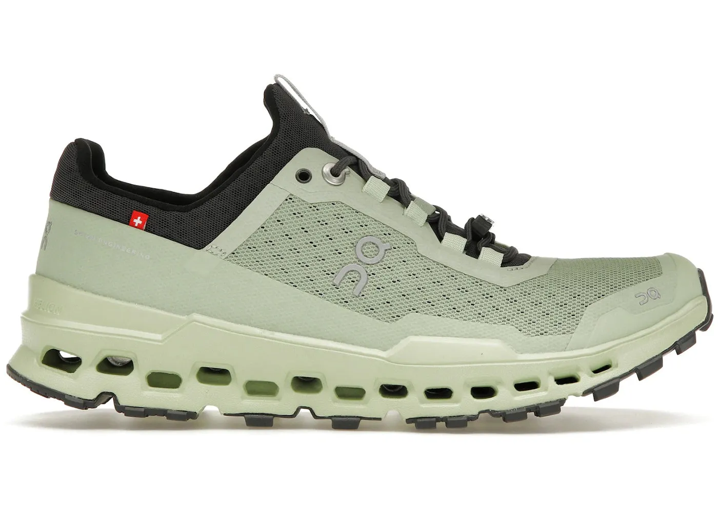 On Running Cloudultra Vine Meadow Green hill training shoes Asymmetrical Lacing Design