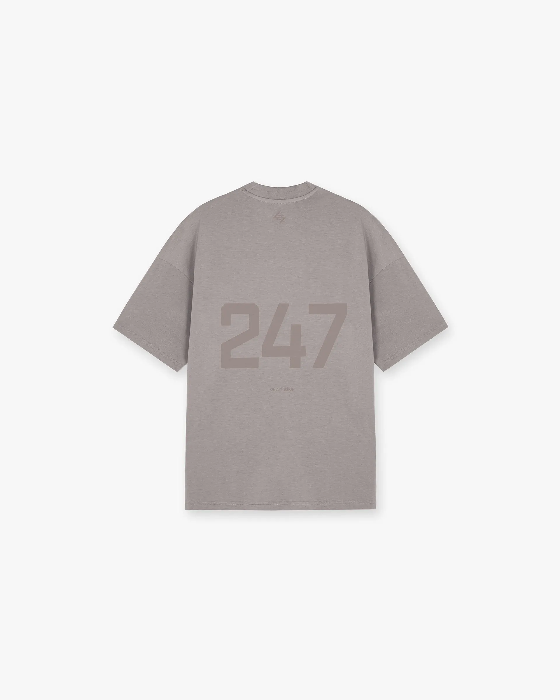 247 Oversized T-Shirt - Cinder Perfect Design crew neck