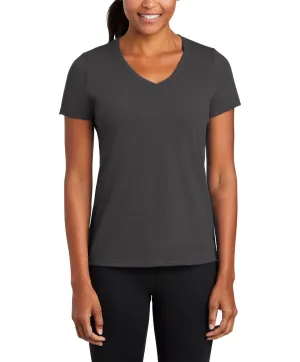 Quick Drying Active Outfit Style JustBlanks Women's Regular Fit V-Neck Performance Blend Tee